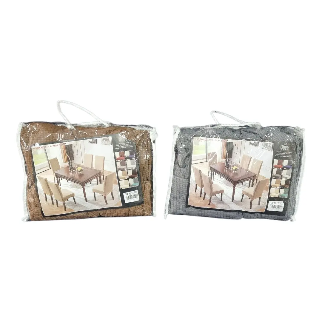 FUNDA SILLA TEXTURIZADA 6PCS 4