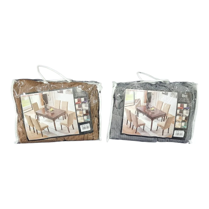 FUNDA SILLA TEXTURIZADA 6PCS 4