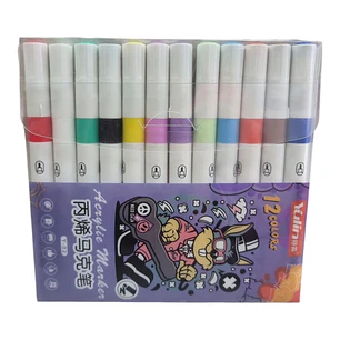 MARCADOR ACRILICO 12PCS
