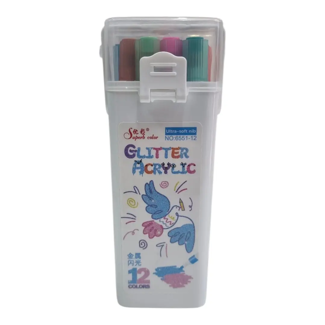 ACRILYC GLITTER 12PCS 1