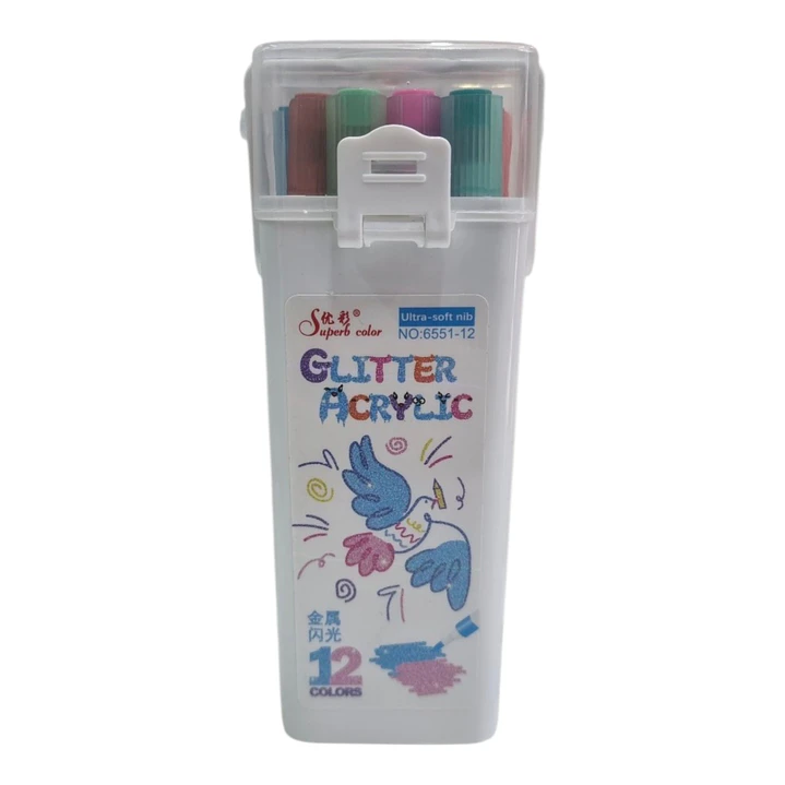 ACRILYC GLITTER 12PCS 1