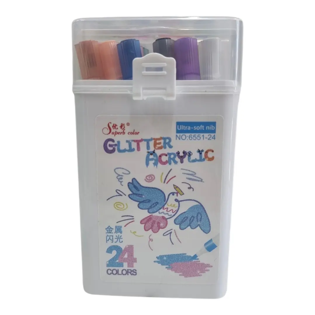 ACRILYC GLITTER 24PCS 1