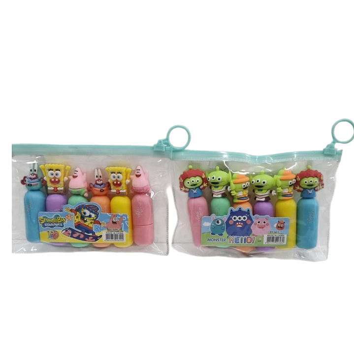 DESTACADOR KAWAII 6PCS 2