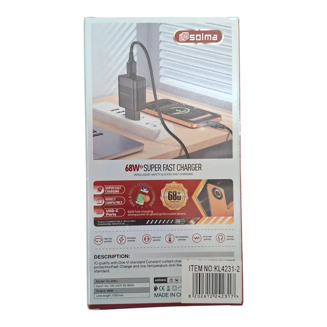 CARGADOR 68W SL209 2