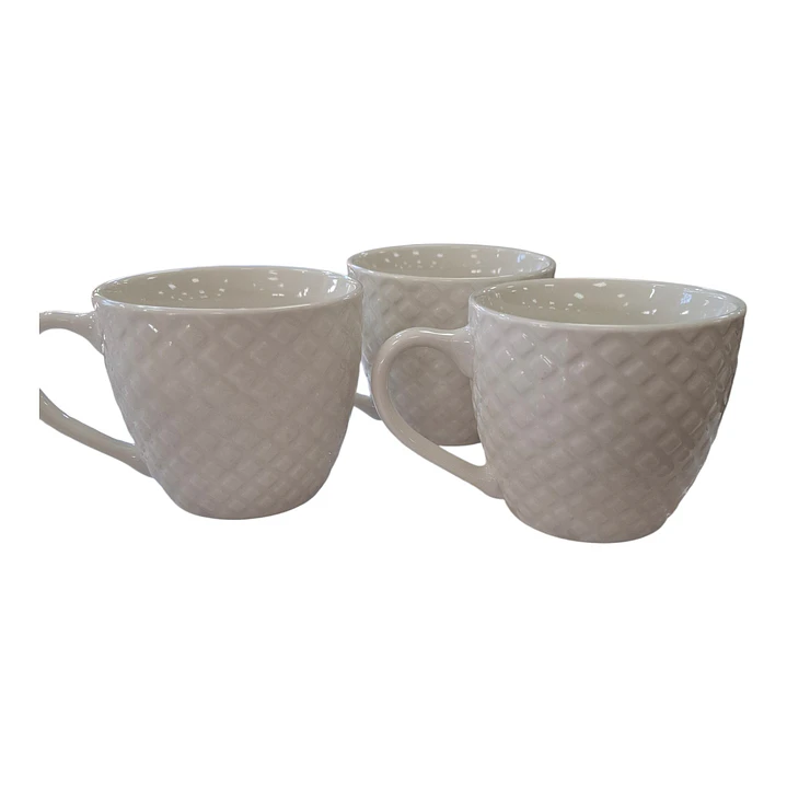 JUEGO DE TAZAS BLANCA 6PCS 3