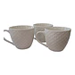 JUEGO DE TAZAS BLANCA 6PCS - Miniatura 3