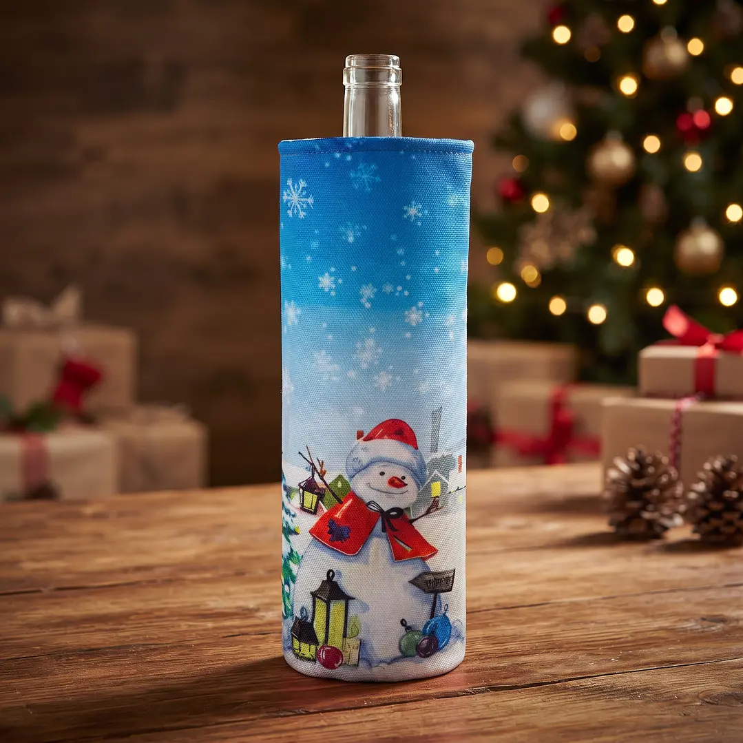 FUNDA BOTELLA NAVIDAD 2