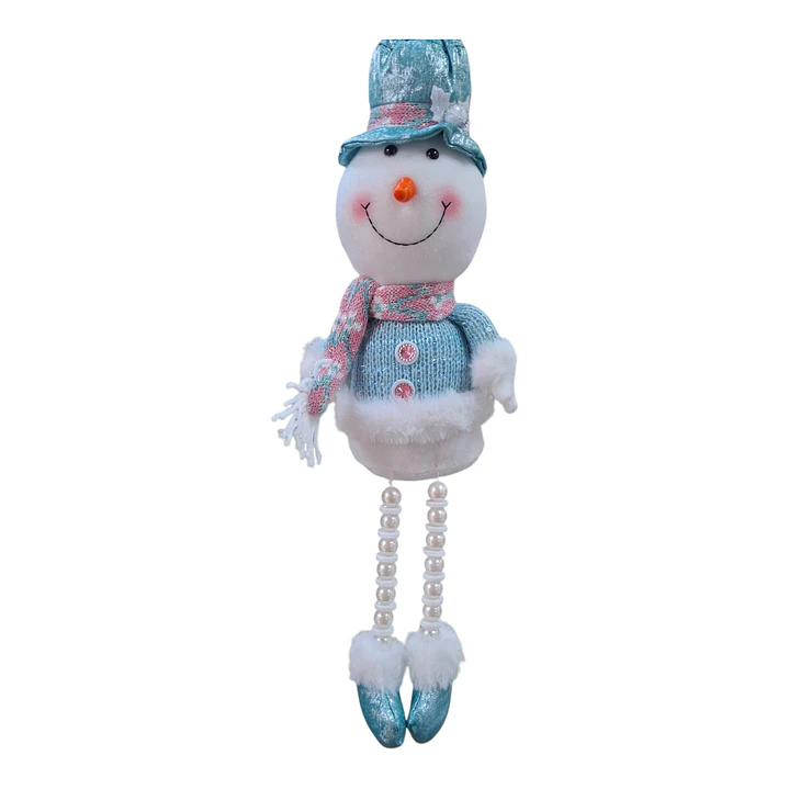 MUÑECO NAVIDAD TURQUESA 50CM 2