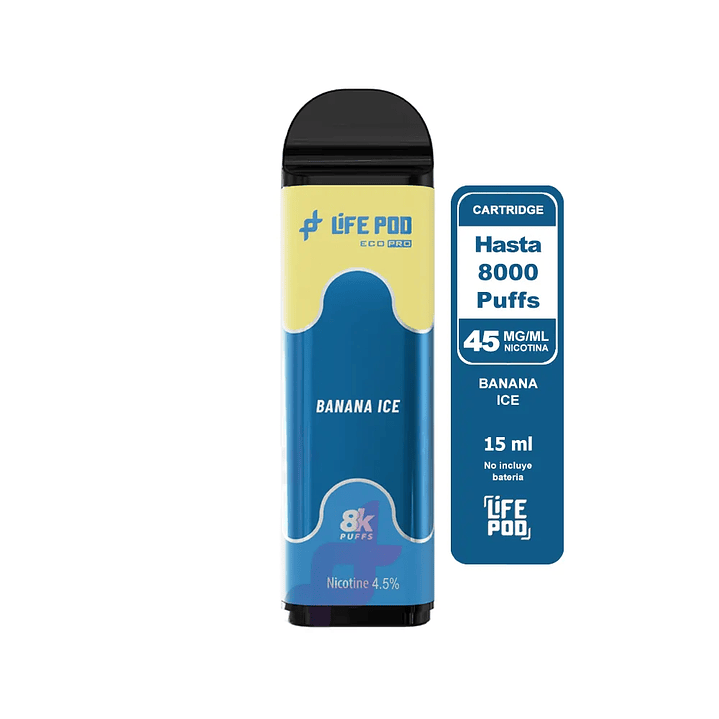 Life Pod Cartridge Banana ICE 8000 Puff 1