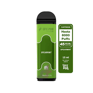 Life Pod Cartridge Spearmint 8000 Puff