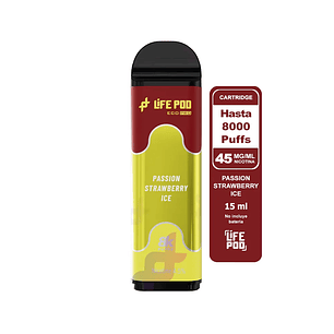 Life Pod Cartridge Passion Strawberry ICE 8000 Puff