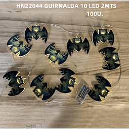HN22044 GUIRNALDA LUZ X 10 LEDES FORMA MURCIELAGO