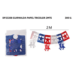 DP23208 SET X12U GUIRNALDA PAPEL TRICOLOR 2MTS