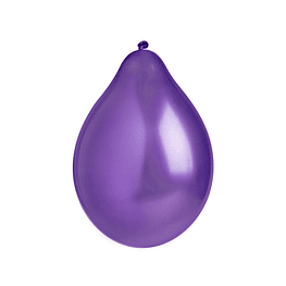 Globos nº9 violeta metalizados 50un argos