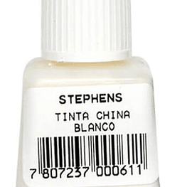 Tinta china 20cc blanca stephens hand*12