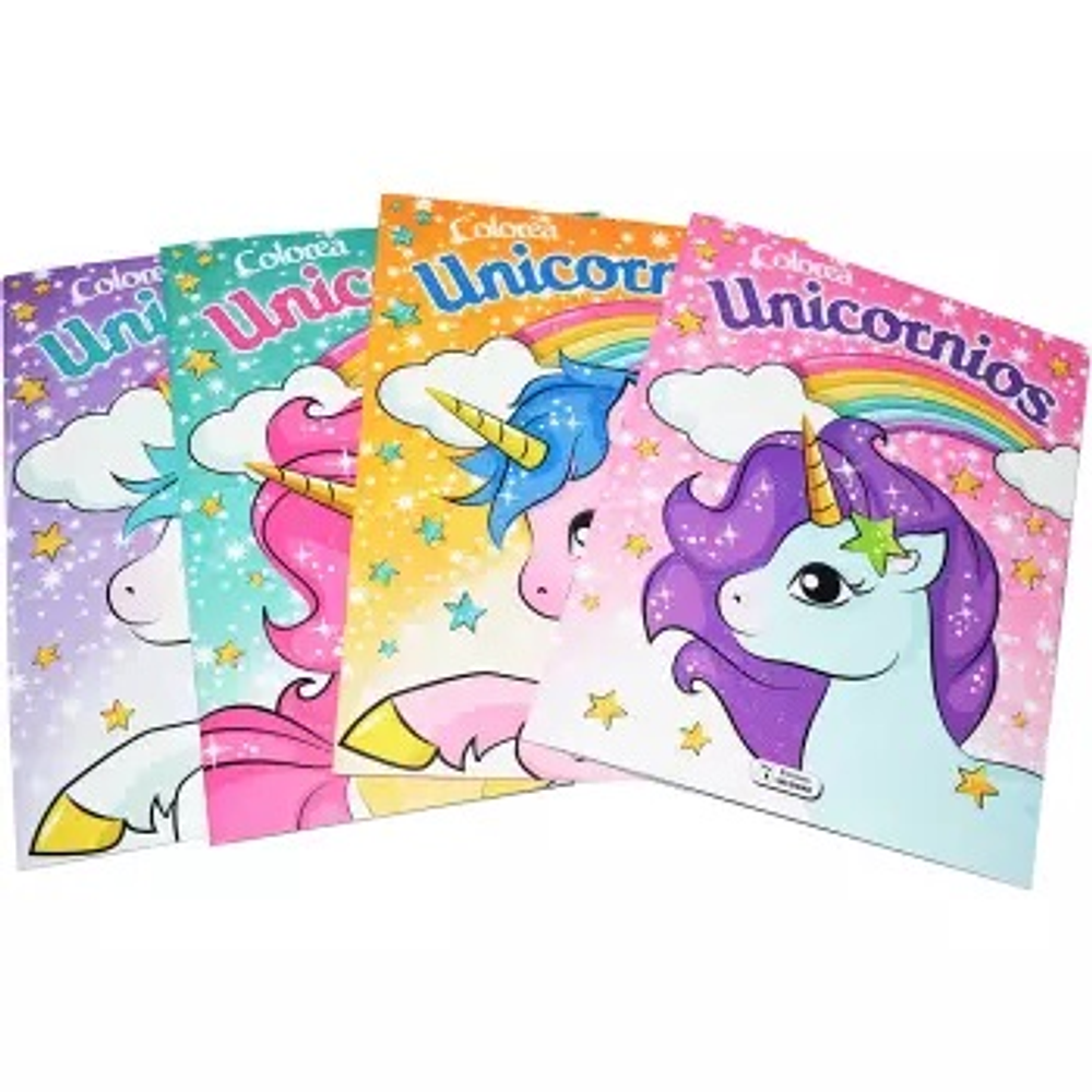 Colorea unicornios glitter jm*m3-10-24