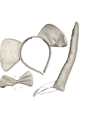 Set 3 pìezas animalito cintillo elefante feco*3*12