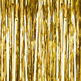 Cortina 1x2mt dorada brillante-m3-m10