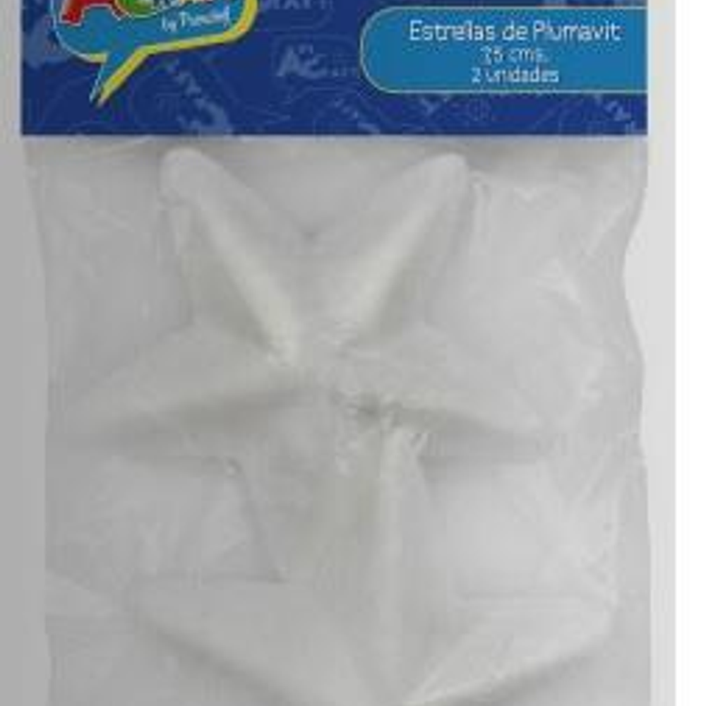 Estrellitas plumavit 7.5cms 2un art&craf