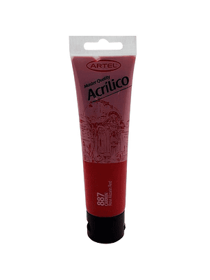 Pintura acrilica 100ml carmin 887 artel*3