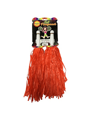 Set 2 pompon (porras) 32cm rojo feco