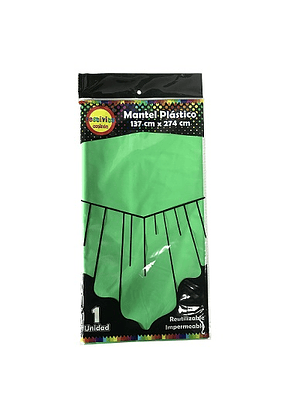 Mantel reutilizable 137x274 verde*3*12