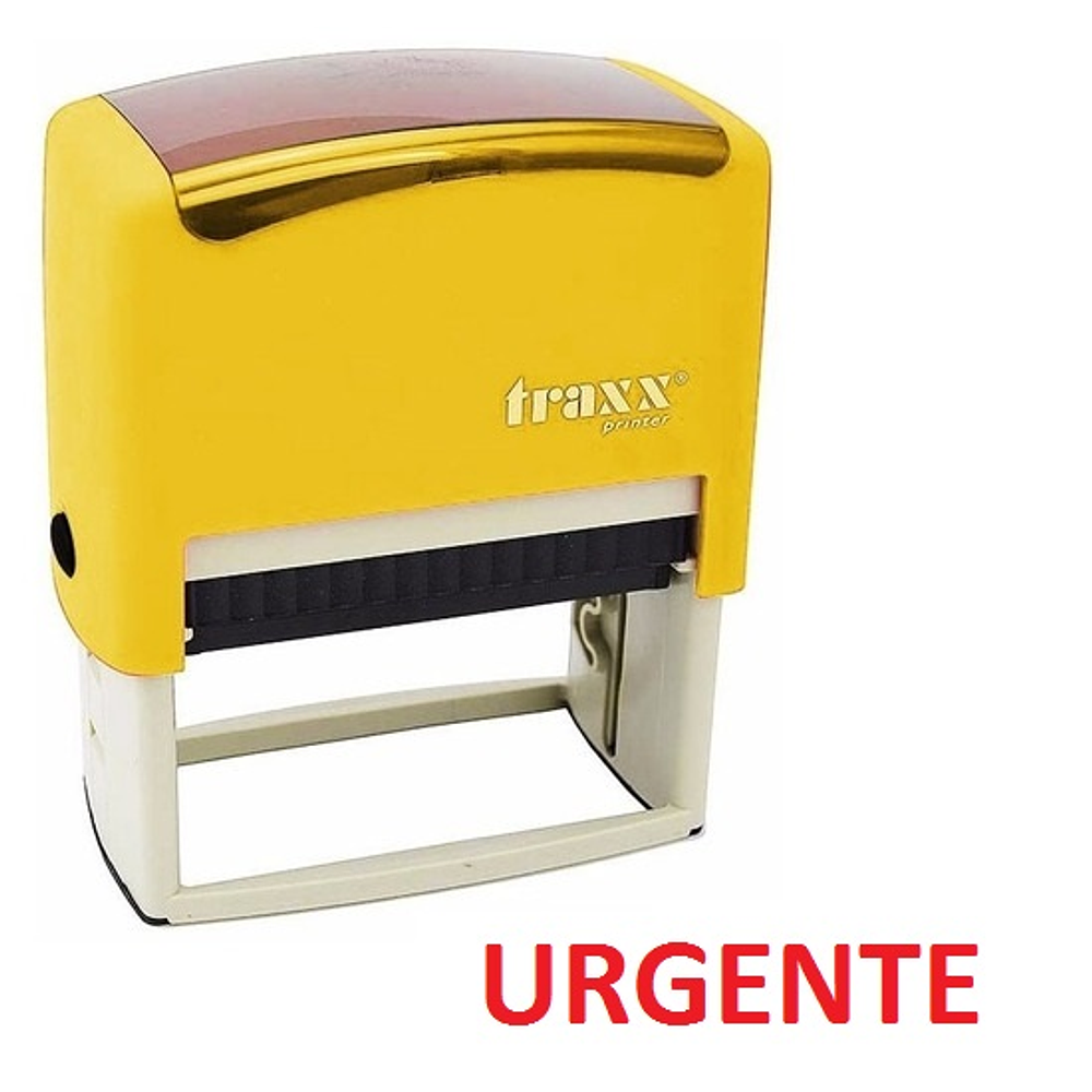 Sello automatico urgente 14x38mm traxx