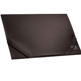 Carpeta con elastico oficio plastica negra adix -m3-10-12