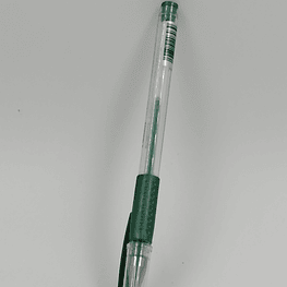Lapiz tinta gel 0.8mm verde metal c/g fultons*12