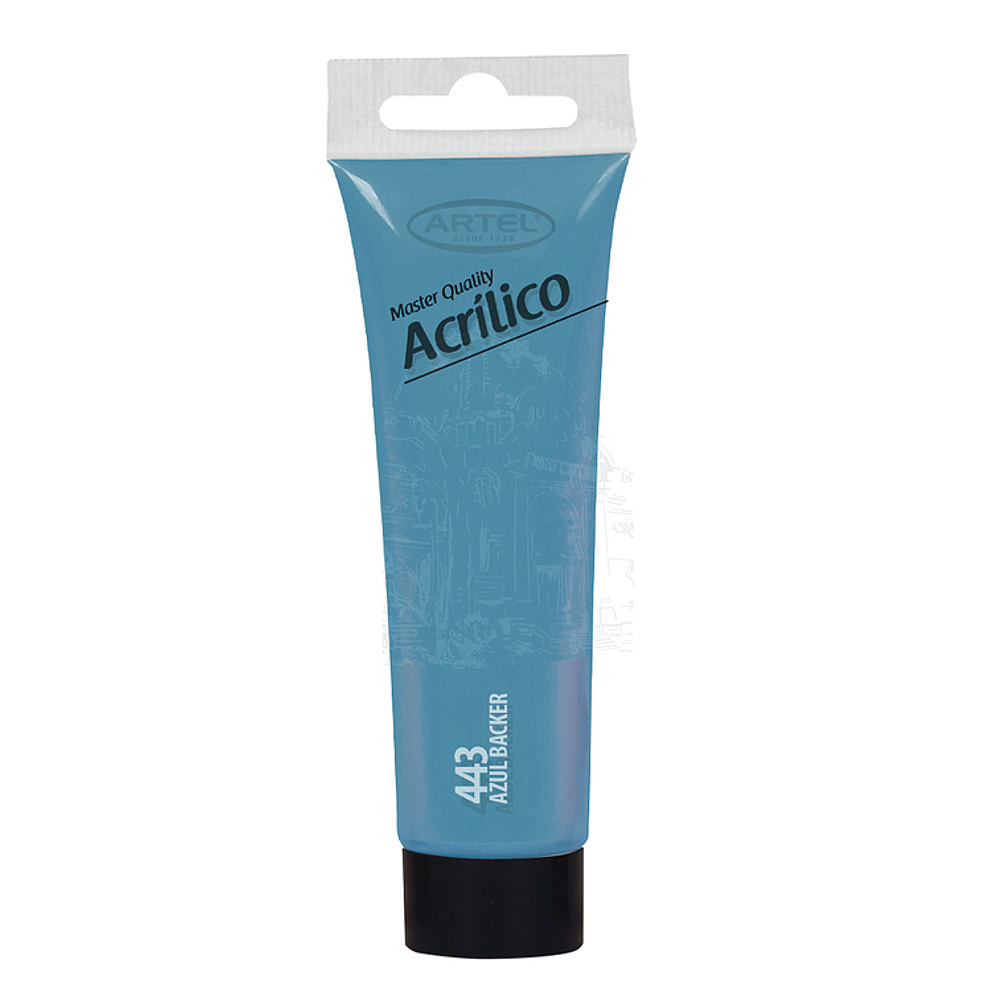 Pintura acrilica 35ml azul backer 443 artel*5