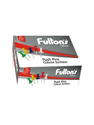 Chinches punch pins 50un col/surt fultons