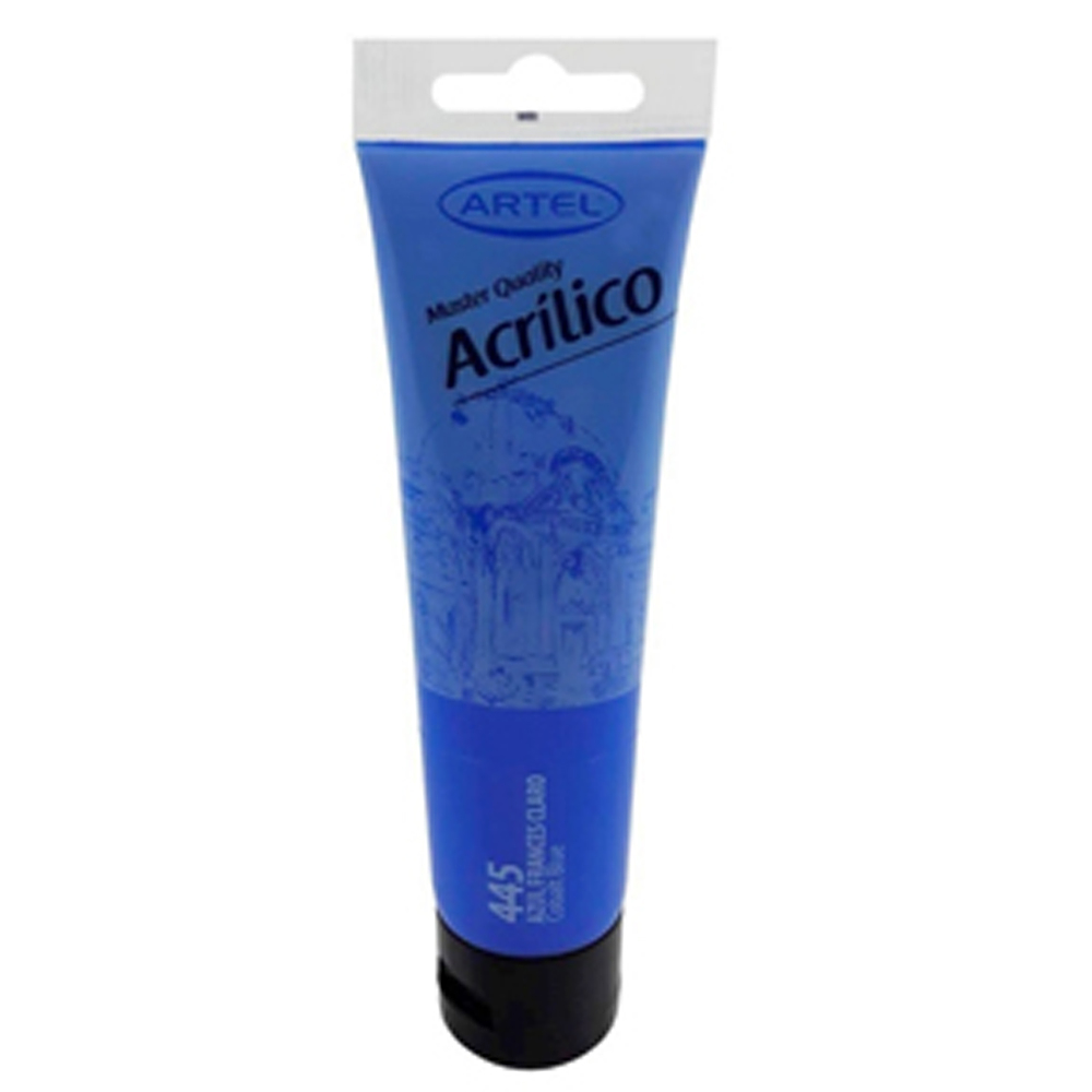 Pintura acrilica 100ml azul frances claro 445 artel*3