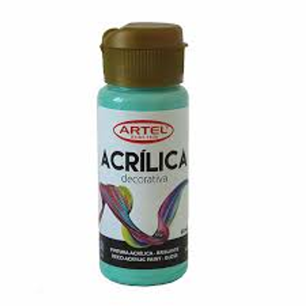 Pintura acrilica 60ml turquesa nº503 artel*4