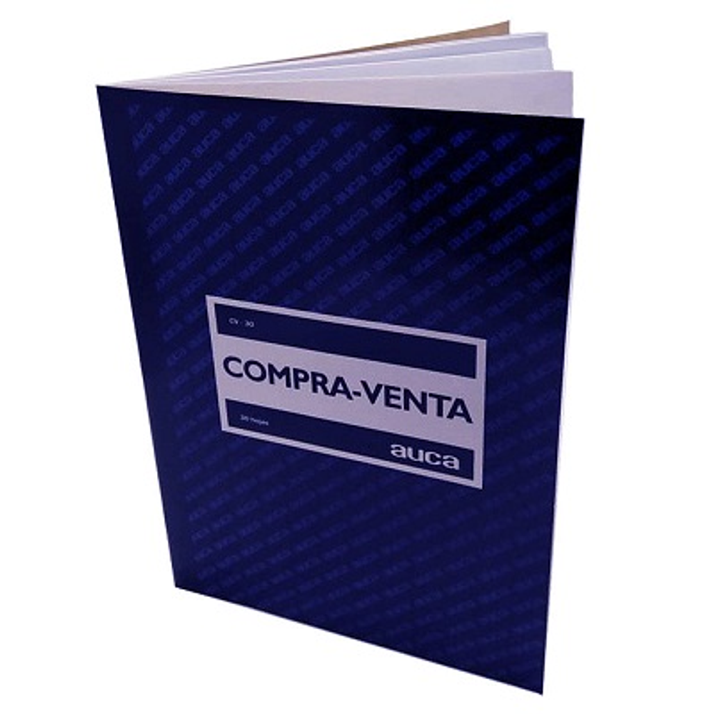 Libro compra-venta 30hjs auca*m3*m10