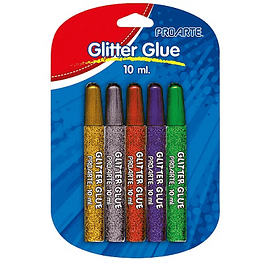 Set 5 glitter glue 10ml proarte -m3-10-12
