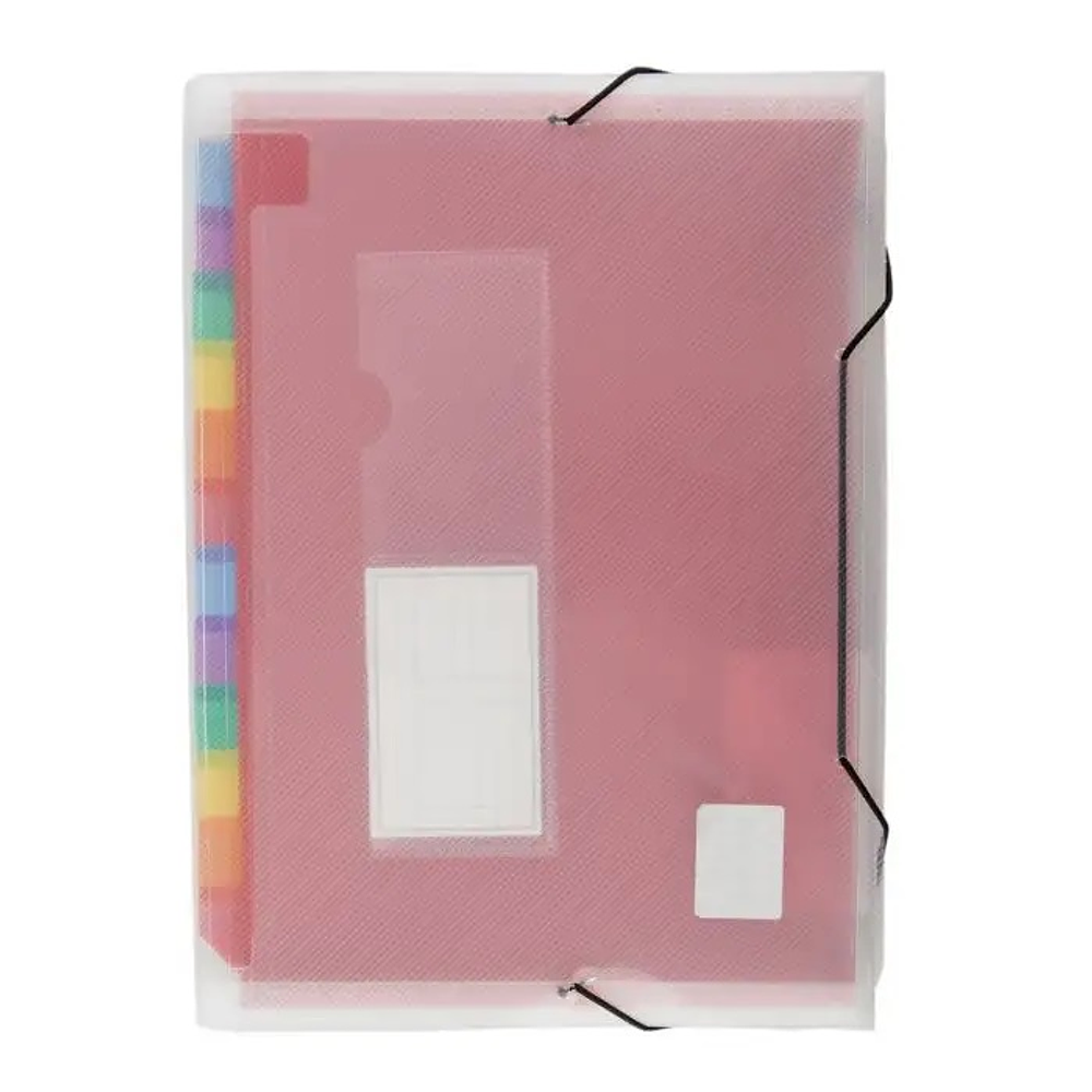 Carpeta transparente con fuelles de colores artel-m3-m10