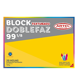 Block dibujo doble faz medio nº99 1/8 120gr 20hojas artel*m3*m10(15)