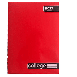 Cuaderno college lineal 80hj liso ross-m10
