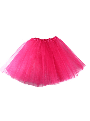 Tutu liso fucsia 30cms-m3-m10