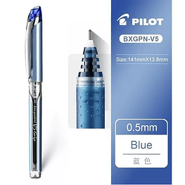 Lapiz tinta hi-tecpoint grip v5 azul pilot-m3-m10