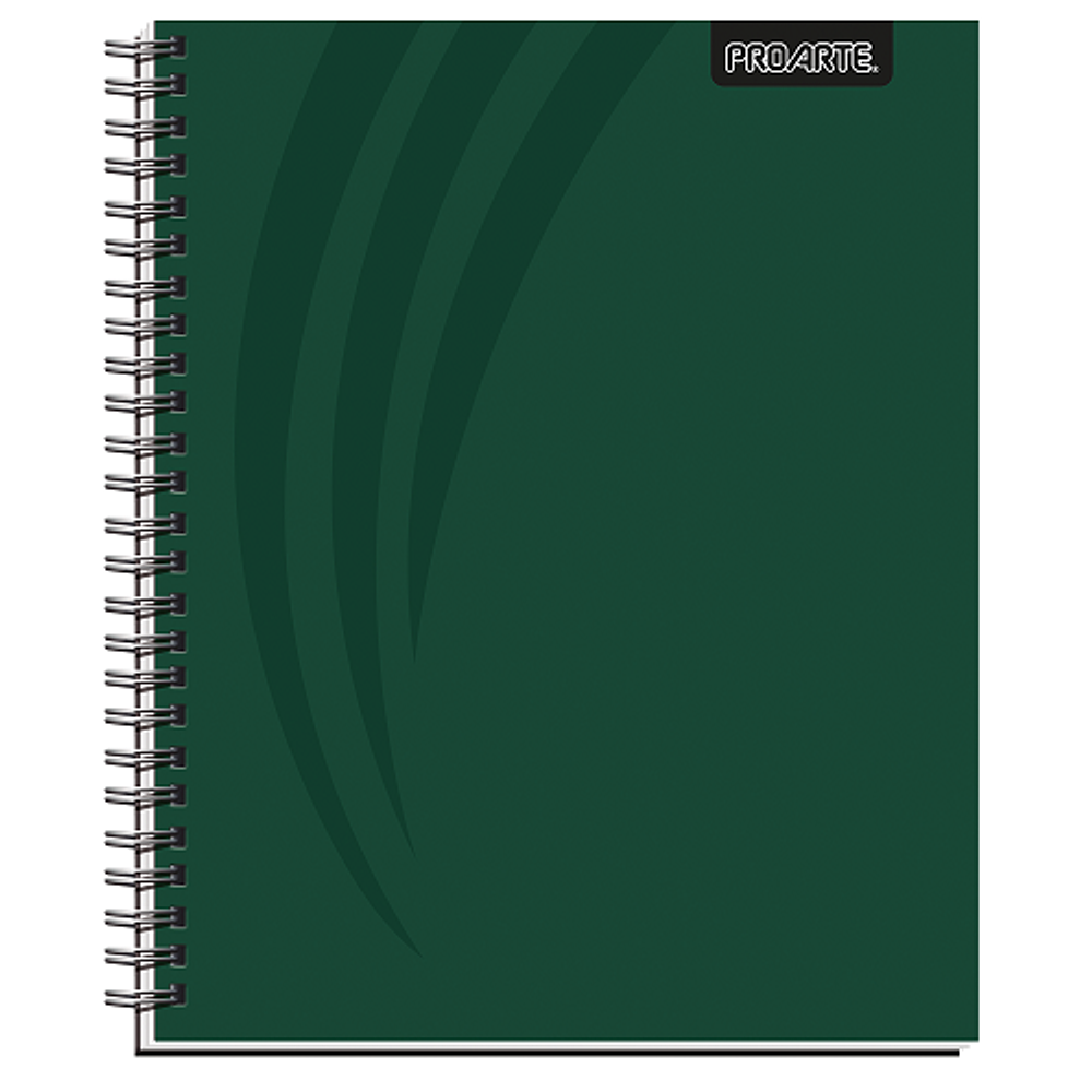 Cuaderno universitario 7mm 100hj tapa dura liso oscuro proarte -m3-10-60