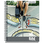 Cuaderno universitario 7mm 100hj tapa dura riders proarte -m3-10-60