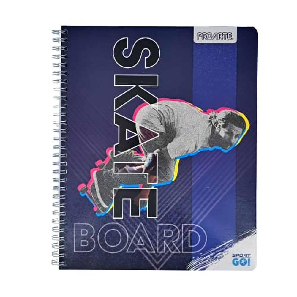 Cuaderno universitario 7mm 100hj tapa dura sport go proarte -m3-10-60