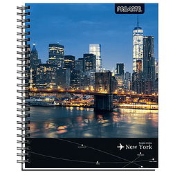 Cuaderno universitario 7mm 100hj tapa dura people places proarte -m3-10-60