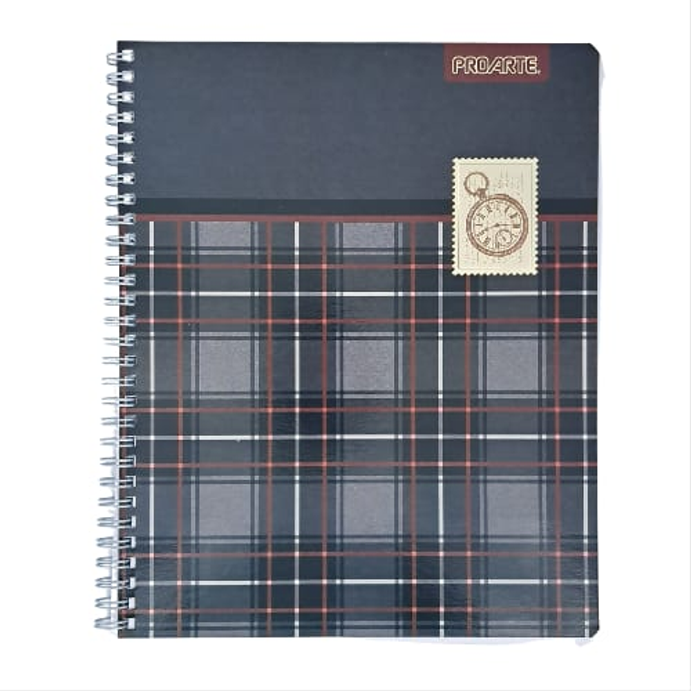 Cuaderno universitario 7mm 100hj tapa dura escoces proarte -m3-10-60