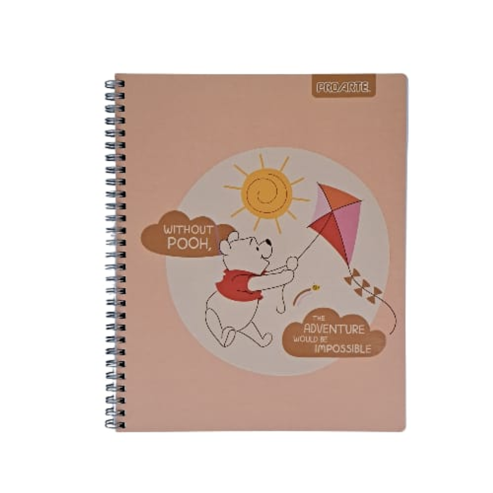 Cuaderno universitario 7mm 100hj tapa dura winnie the pooh -m3-10-60