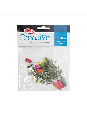 Set 6 arbol decoracion maqueta creative