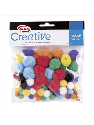 Pompon surtido 78un creative
