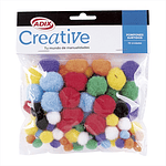 Pompon surtido 78un creative -m3-10-12