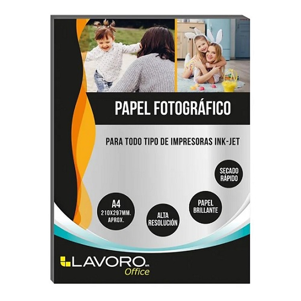 Papel fotografico adhesivo 200grs 20hjs lavoro -m3-10-60